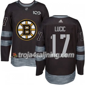 Boston Bruins tröja Milan Lucic 17 1917-2017 100th Anniversary Adidas Svart Authentic - NHL Tröjor Herr